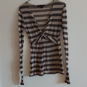 BCBG light knit striped sweater